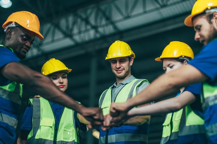 Safety consultant on a worksite